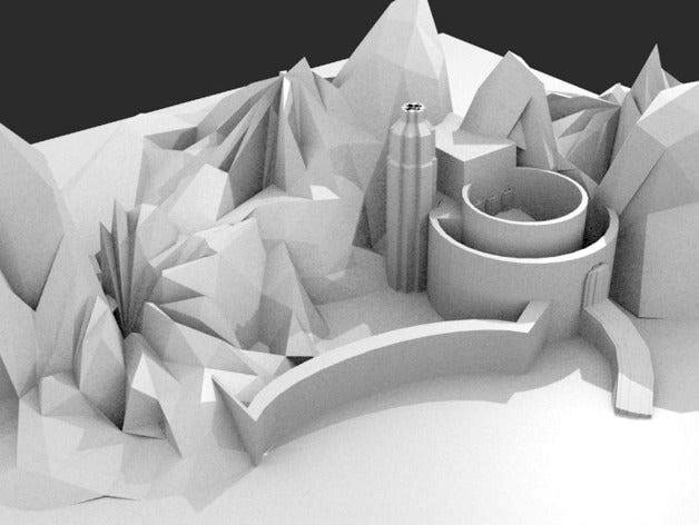 Simple Helm's Deep by popejpii