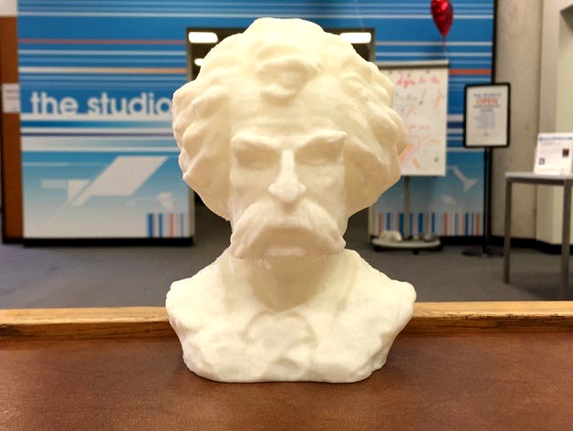 Mark Twain Bust by LBPL_Studio