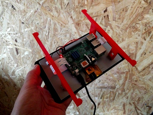 Raspberry Pi Touchscreen wall mount by eversion