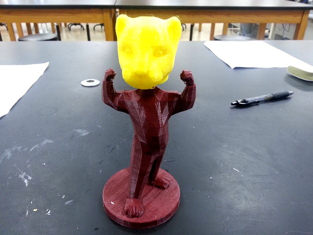 Cougar Mascot Bobblehead by mfritz