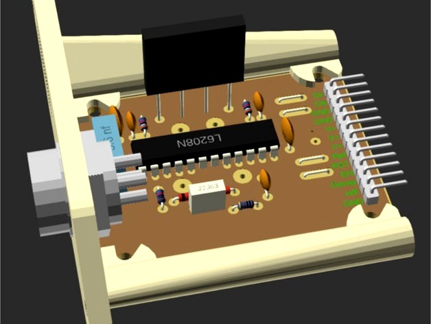 L6208 Stepper Driver PCB and Housing by PolyVinalDistillate