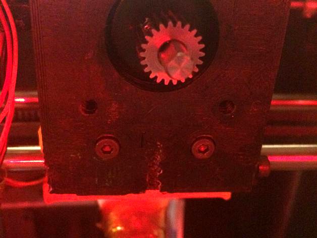 E3D Titan extruder mount for Solidoodle  by AZERATE