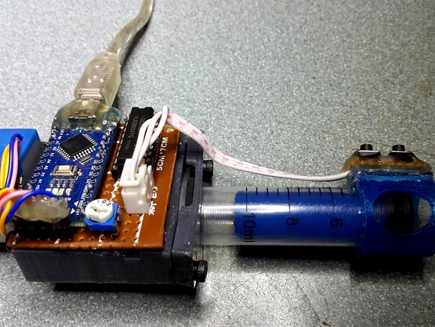Arduino Motorized SMT Solder Paste Dispenser by grafis