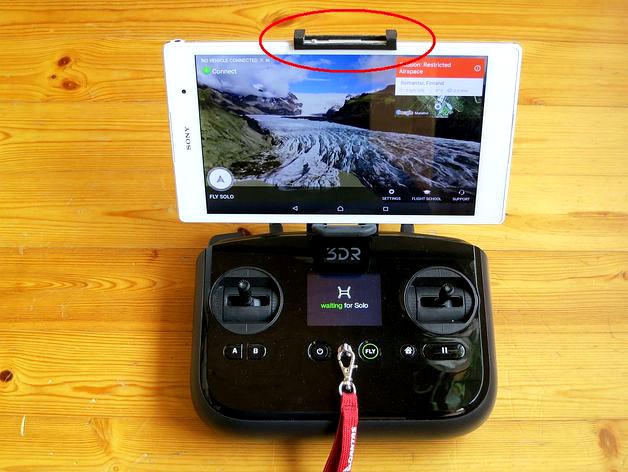 3DR Solo  tablet holder for Sony Xperia Z3 by AlpoHassinen