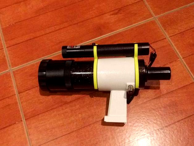 Laser Pointer to ViewFinder telescope adapter by anunez