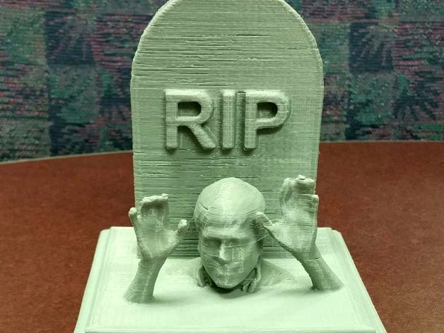 Zombie tombstone by fstreff