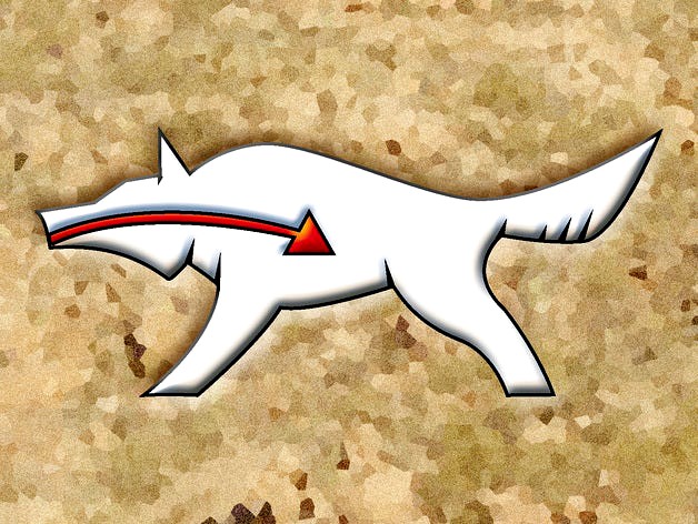 Zuni Wolf Fetish by KineticGothicTank