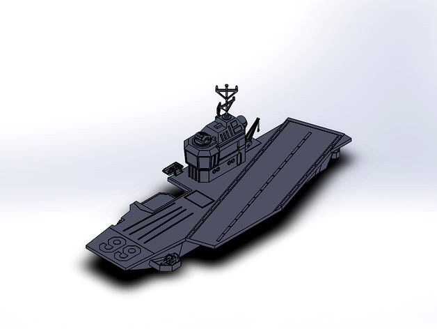 GI Joe U.S.S. Flagg aircraft carrier by Jabberwock