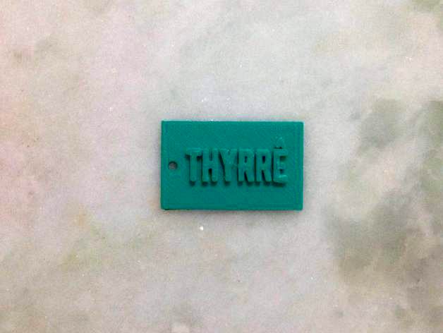 Keychain Custom Plate by rodrigobika