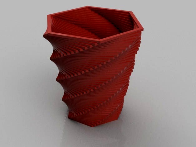 openscad flower vase experiment by deadlygeek