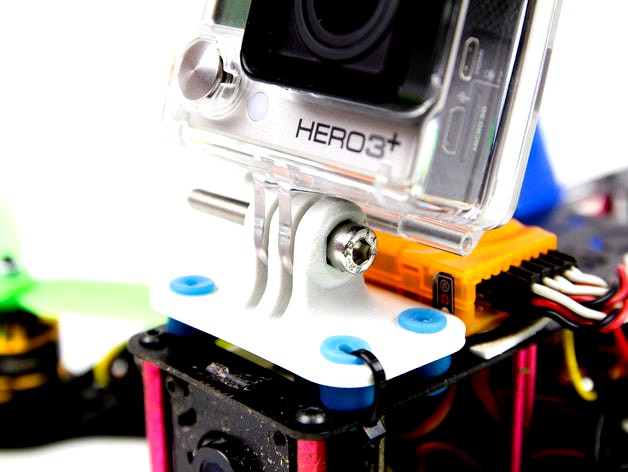 GoPro mount for FPV250L quad copter by ColorFabb