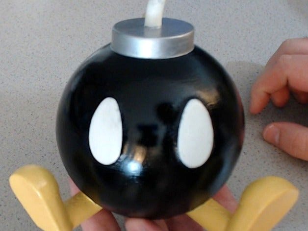 Easy to Print Bob-omb! by ChaosCoreTech