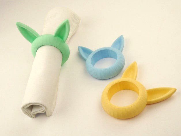 Bunny Napkin Ring by faberdasher