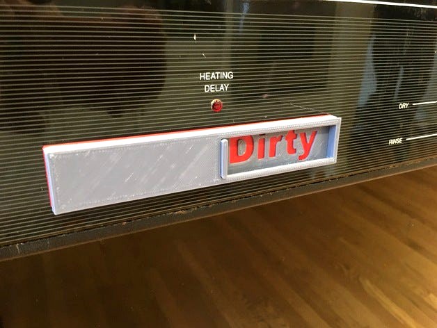 DishWasher dirty / clean sign by rcaslis