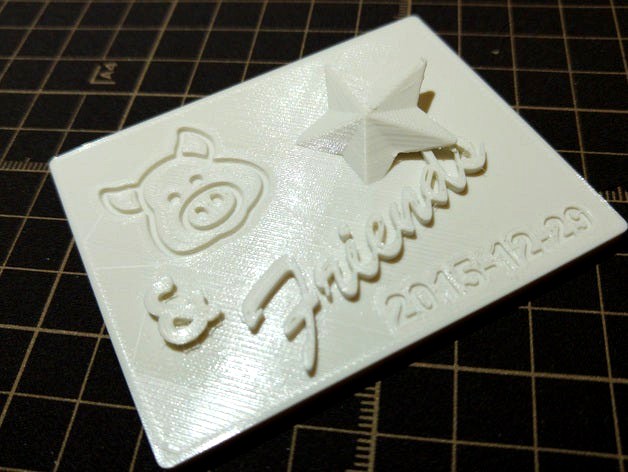 "Commemorative Plaque" for a Friend's Gathering by william27