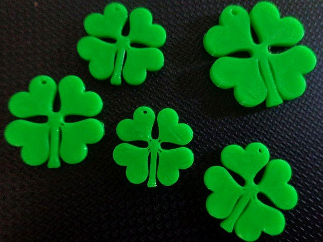 4 Leaf Clover Pendant/Earrings by chuckbobuck