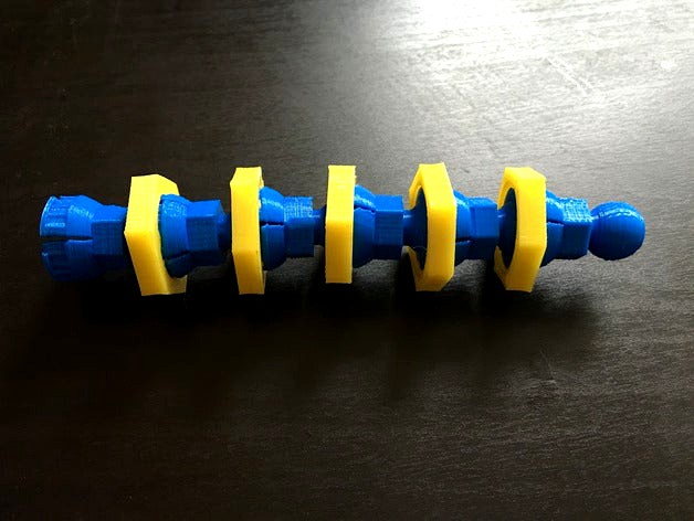 Locking ball and socket arm - Print and Assembly Optimized by KriLL3