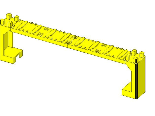 Plarail Quadruple track pier by linuxserchers