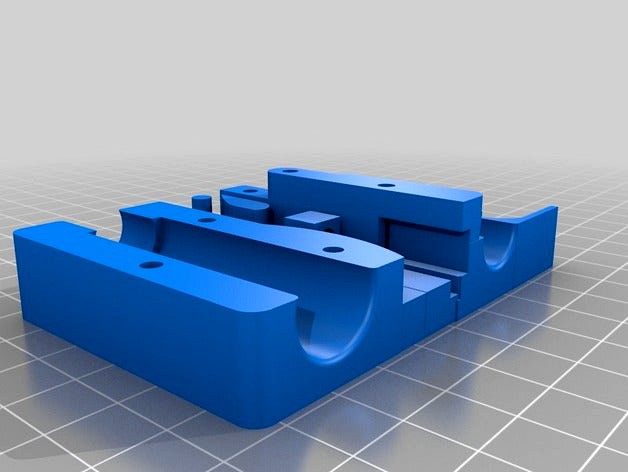 X-Carriage for Toranado Prusa i3 8mm LM8LUU 45mm Bearing by cheetahkid