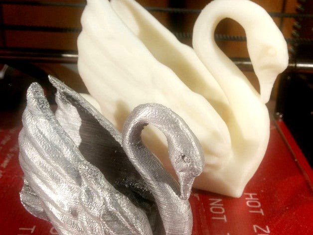Odile The Silver Swan - Negative Mold for Metal in ABS Casting by A_Great_Future_in_Plastics