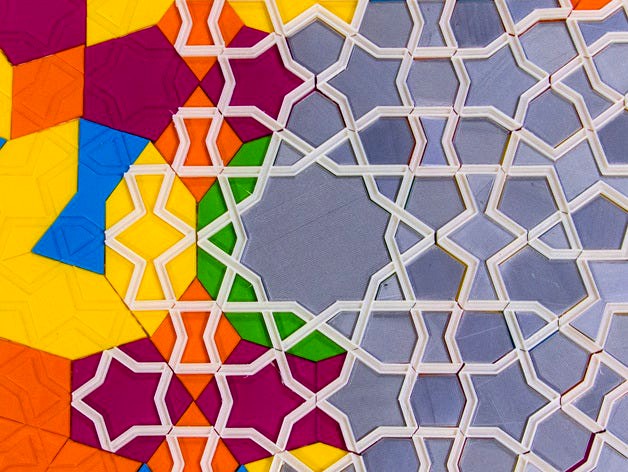 Girih Tiles for Interactive Islamic Designs  by mathgrrl