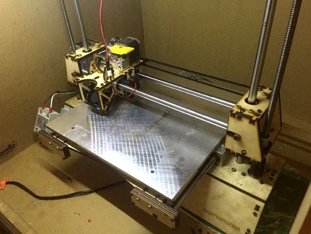 Printrbot Plus 1404 Laser-cut Improvement Pack by FooFighter94