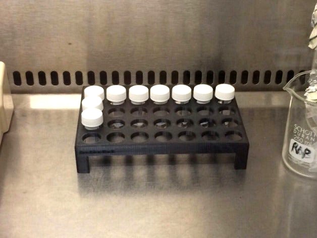 7 ml Bijou Tube Rack (5 X 7) by MakerSot