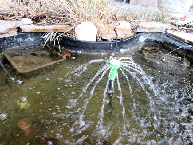 Pond Fountain Head by natethehix