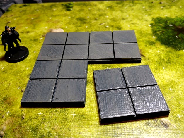 threednd - modular flat four tile floor by donald_stouffer