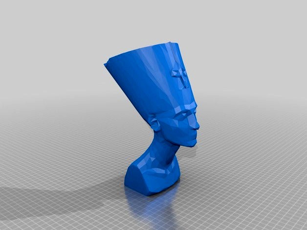 Lowpoly Nefertiti Bust by albill