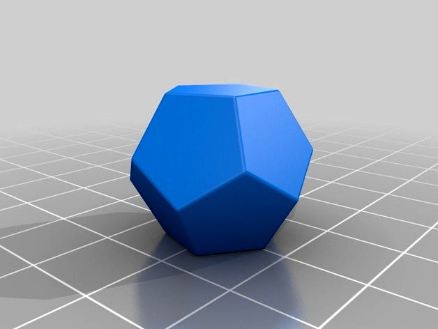 Platonic Polyhedra 1: Dodecahedron & Parts Thereof by bathrobotics