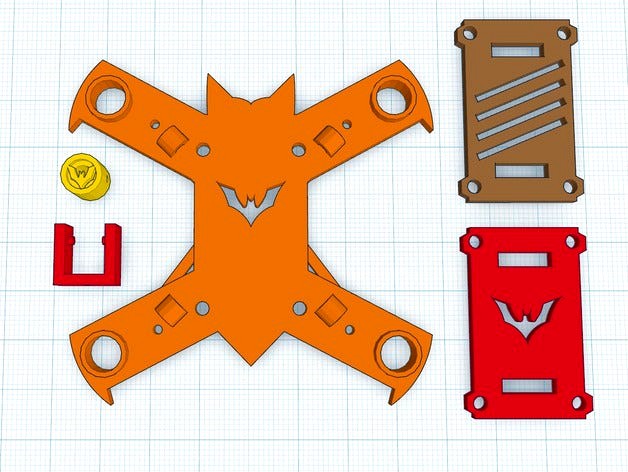 The Batarang 75mm MicroQuad by DwarfStarFPV