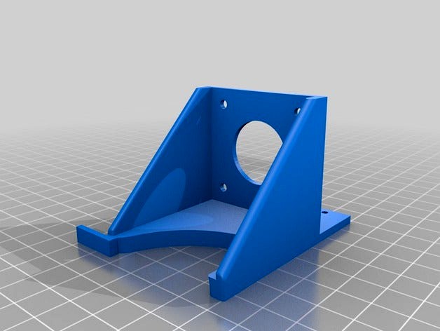 Printrbot Simple Front Mount Adapter Final Version  by SilasK