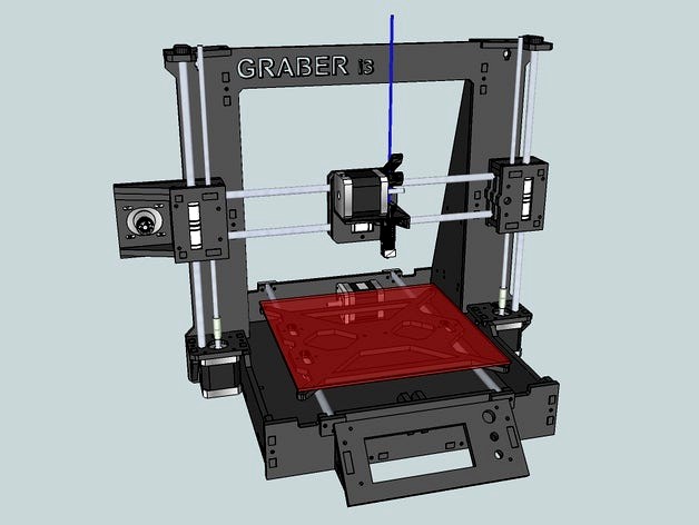 Graber i3 6mm Printable Parts by ACGuardia