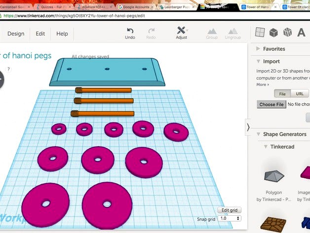 Tower of Hanoi multi part by MusicMan10