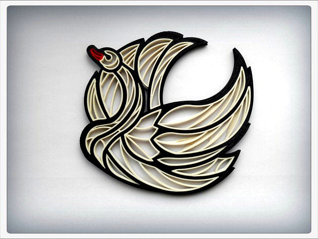Quilling "Swan" by TanyaAkinora