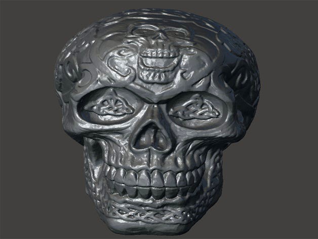 Skull-engraving by FP-Creator