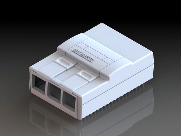 SNES Raspberry Pi B+ Case by blakefobrien