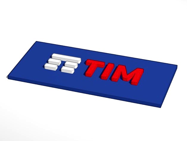 TIM 3D LOGO  by MiguelBi