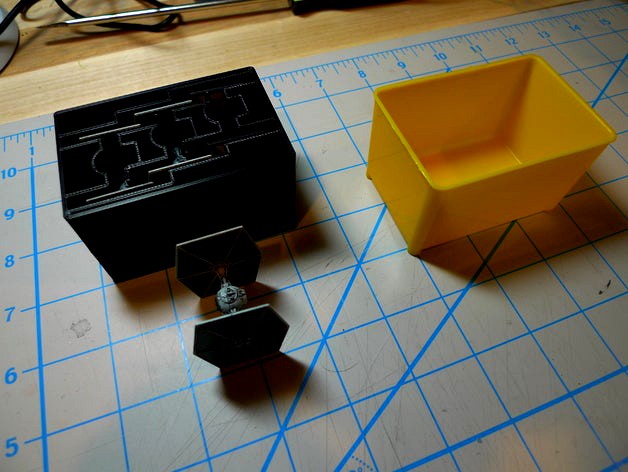 Tie Fighter Bin for Harbor Freight Organizer (X-Wing TMG) by rbross