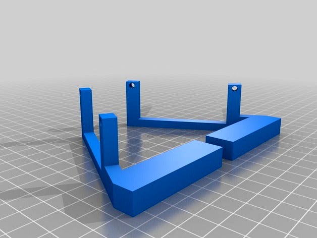 Raspberry Pi 7" Display stand with higher rising by Superrei