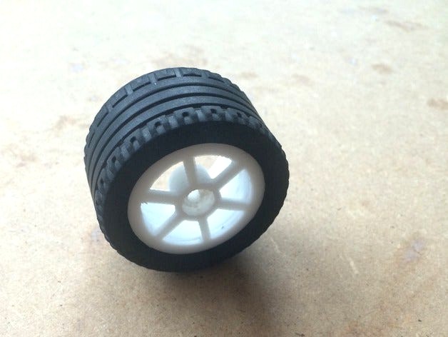 Wheel rim compatible with lego tire by dan241297