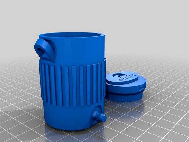 Round Ice Cooler by 3d_junctions