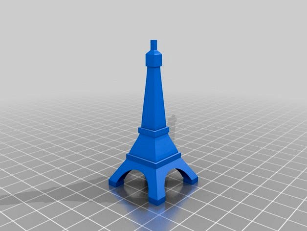 Low Poly Eiffel Tower by SContal