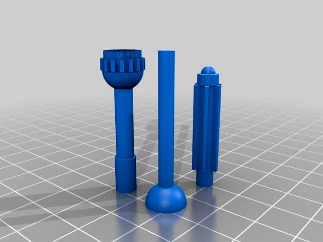 Dalek Eye, ray and plunger by philwaud