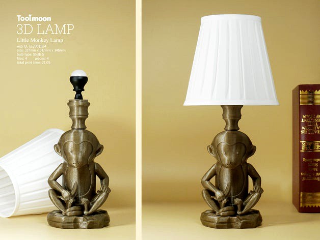 Little monkey lamp by toolmoon