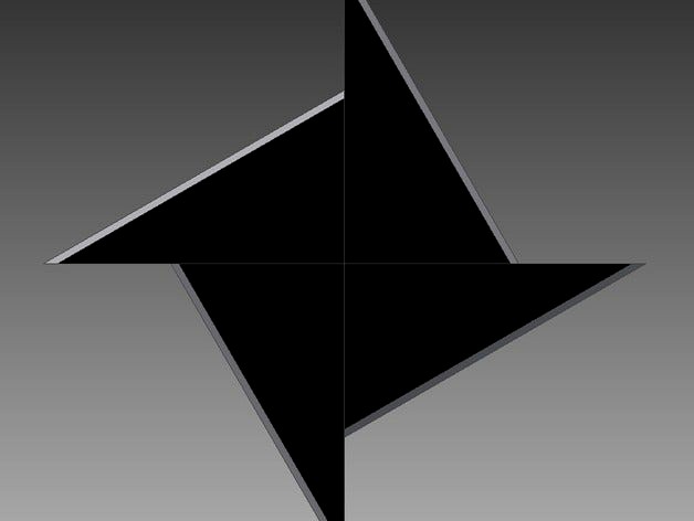 Basic 4 Point Throwing Star by Nate17
