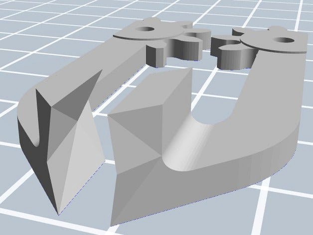 Modified jaws for EEZYbotARM by mainemaker