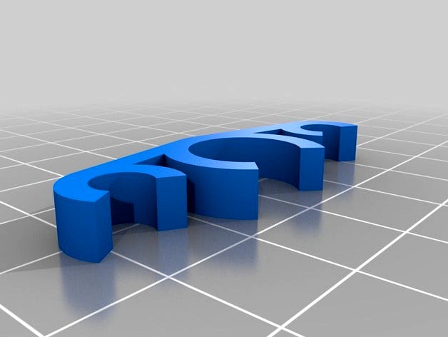 FlashForge Creator Pro - Cable Clip by krazy_elmo