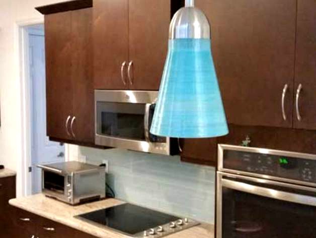 Pendant Light Shade #3 (Blue) by 3DPrinterNinja